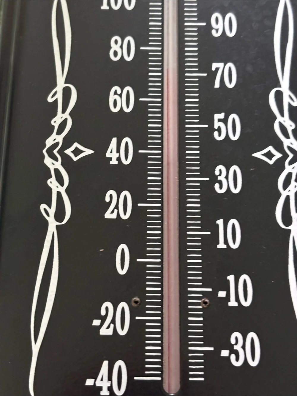 Jack Daniels Black and White Tennessee Whiskey Wall Thermometer Sign